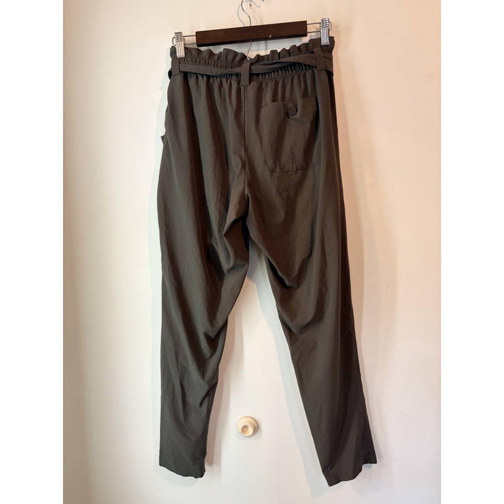 Athleta Pants Womens 6 Skyline Pant II Paperbag High Rise Tapered‎ Belted Gray - Picture 3 of 5